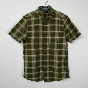 Toad & Co Men’s Size S Plaid Airscape SS Short‎ Sleeve Shirt 100% Organic Cotton
